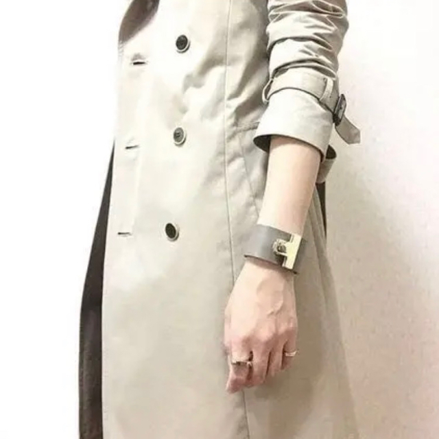 値下げ!メゾンボワネ レザーバングル グレージュ 新品