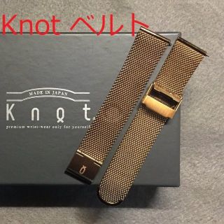 ノット(KNOT)のKnot 腕時計 ストラップ ベルト バンド ローズゴールド 幅18mm(腕時計)