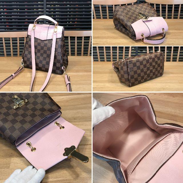 LOUIS VUITTON(ルイヴィトン)の超美品 ルイヴィトン 現行 ダミエ バックパック リュック クラプトン ピンク レディースのバッグ(リュック/バックパック)の商品写真