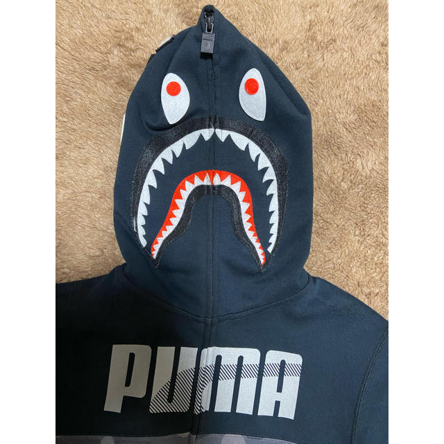 a bathing ape puma シャークパーカー