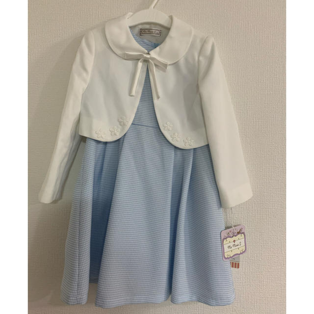 しまむら(シマムラ)の新品　女の子　110 フォーマルワンピース　セット キッズ/ベビー/マタニティのキッズ服女の子用(90cm~)(ドレス/フォーマル)の商品写真