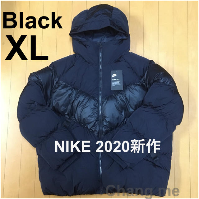 NIKE(ナイキ)のXL NIKE 今期新作 ダウンジャケット 黒 新品同様 ナイキ メンズのジャケット/アウター(ダウンジャケット)の商品写真