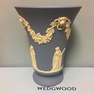 ウェッジウッド(WEDGWOOD)のお値下げ 未使用 ウェッジウッド ジャスパー ウェア フラワーベース 花瓶(花瓶)