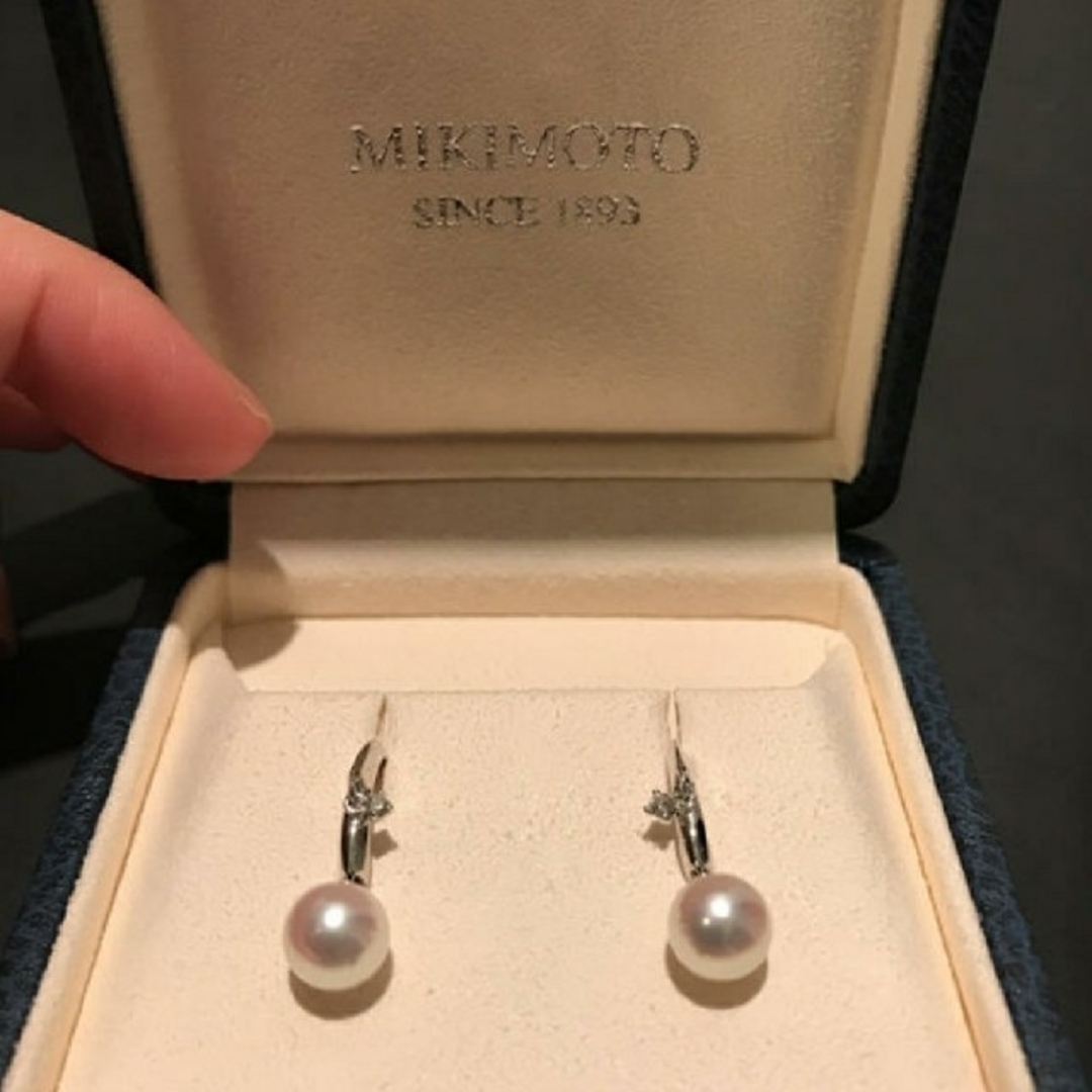 MIKIMOTO(ミキモト)のクリーニング済み　MIKIMOTOパール　18WGピアス レディースのアクセサリー(ピアス)の商品写真