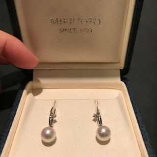 ミキモト(MIKIMOTO)のクリーニング済み　MIKIMOTOパール　18WGピアス(ピアス)