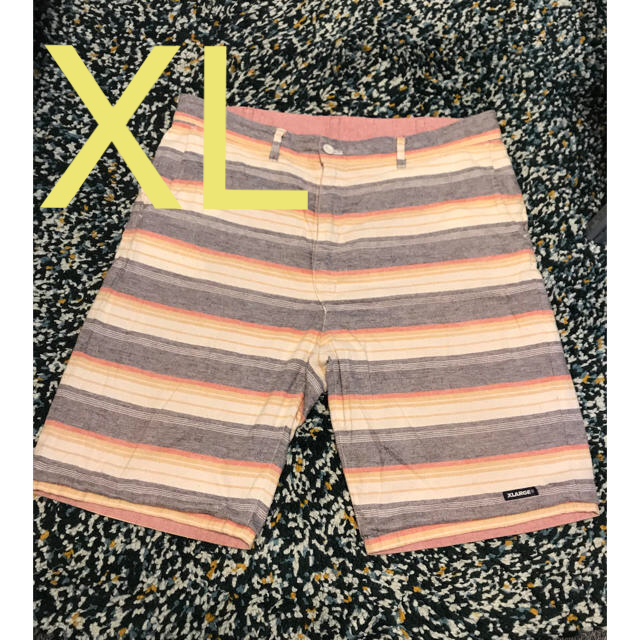 XLARGE(エクストララージ)のXLARGE◇リバーシブルハーフパンツ◇３６inch◇メンズ メンズのパンツ(ショートパンツ)の商品写真