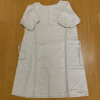 ＊ハンドメイド＊リネン2wayワンピース3 L(ひざ丈ワンピース)