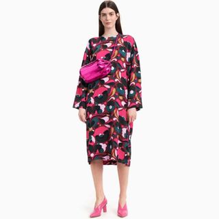 マリメッコ(marimekko)のマリメッコ Varjoinen Pilvipuutarha ワンピース(ひざ丈ワンピース)