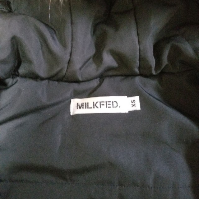 MILKFED.(ミルクフェド)の限定値下げ　ミルクフェド　黒　ダウンジャケット　ＸＳ レディースのジャケット/アウター(ダウンジャケット)の商品写真