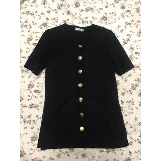 サンローラン(Saint Laurent)のイヴ・サンローラン　半袖カーディガン(カーディガン)