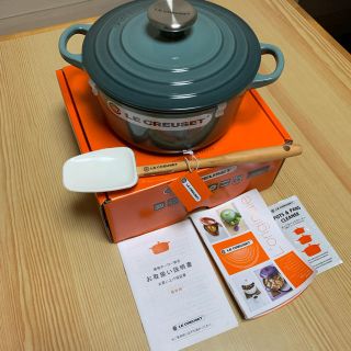 ルクルーゼ(LE CREUSET)の【ゲリラSALE!!】ル・クルーゼ　鍋 18cm スパチュラセット(鍋/フライパン)