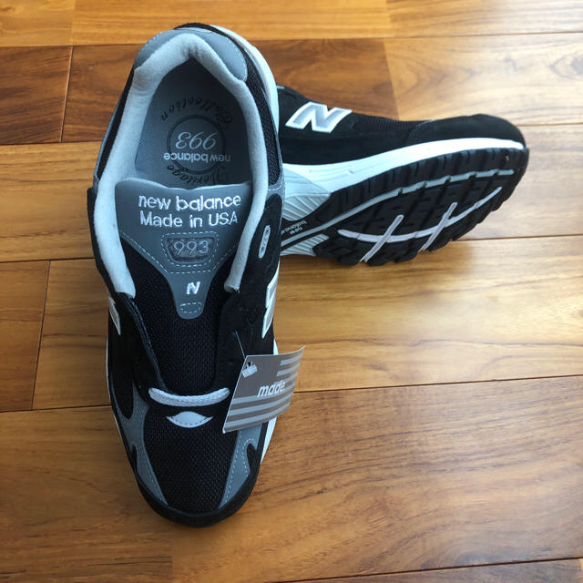 New Balance(ニューバランス)のニューバランス 993 BK ブラック 27.0cm アメリカ製 メンズの靴/シューズ(スニーカー)の商品写真