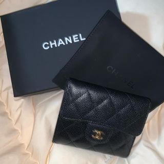 シャネル(CHANEL)の【美品】CHANEL マトラッセ　二つ折り財布(財布)