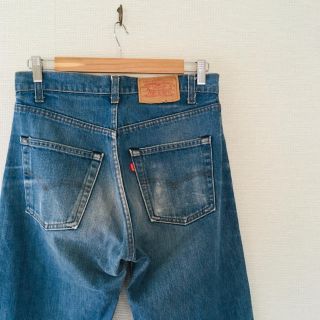 80s USA製 Levis 505 内股シングル アイスブルー