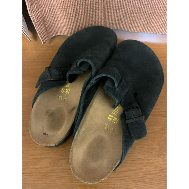 BIRKENSTOCK(ビルケンシュトック)のビルケンシュトック  ボストン BOSTON  黒　スエード 26.5 メンズの靴/シューズ(サンダル)の商品写真