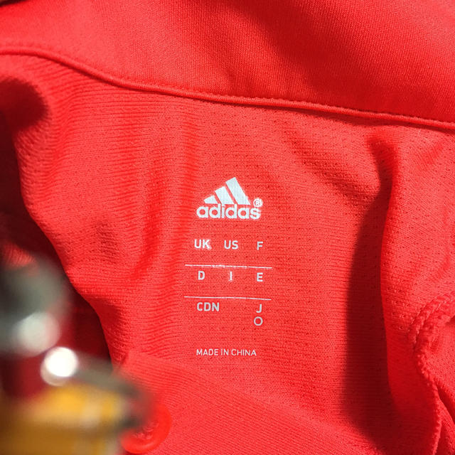 adidas(アディダス)のアディダス ポロシャツ 赤 スポーツ/アウトドアのゴルフ(ウエア)の商品写真