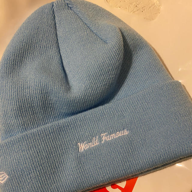 Supreme(シュプリーム)のsupreme new era box logo beanie ビーニー 水色  メンズの帽子(ニット帽/ビーニー)の商品写真