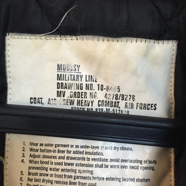 moussy(マウジー)のmoussyN3Bブラック レディースのジャケット/アウター(モッズコート)の商品写真