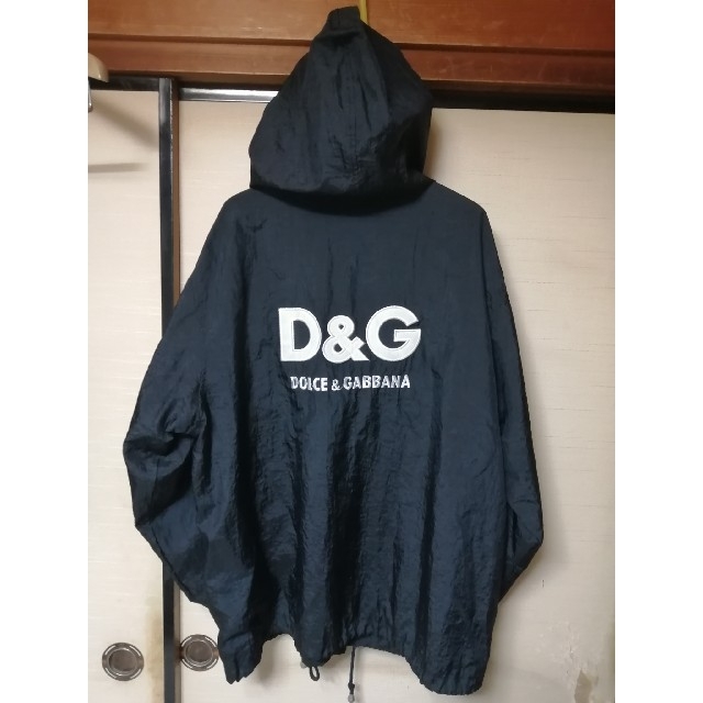 DOLCE&GABBANA(ドルチェアンドガッバーナ)のヴィンテージ　D&G　ドルチェ&ガッパーナ　フード付きコーチジャケット メンズのジャケット/アウター(ナイロンジャケット)の商品写真