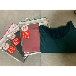 ユニクロ(UNIQLO)のお値下げ😊UNIQLO 極暖ヒートテックセット　M size(アンダーシャツ/防寒インナー)