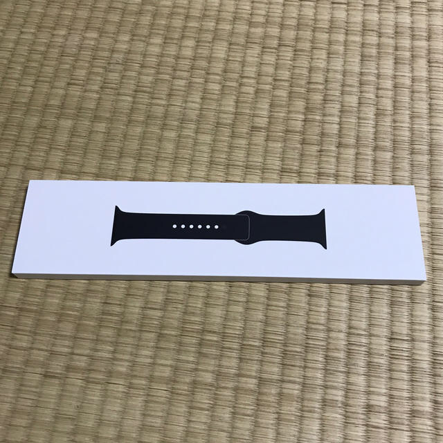 Apple Watch(アップルウォッチ)のApple Watch 38or40mm 純正バンド　ブラック メンズの時計(ラバーベルト)の商品写真