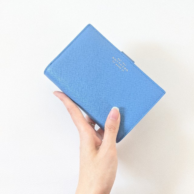 【新品未使用】スマイソン　SMYTHSON　三つ折り財布　ブルー