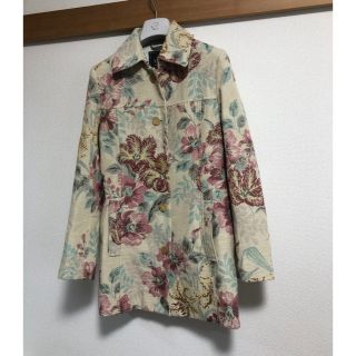 ケイタマルヤマ(KEITA MARUYAMA TOKYO PARIS)の美品 ケイタマルヤマ スプリングコート ボタニカルフラワー リバティ 1 M 春(Tシャツ(半袖/袖なし))