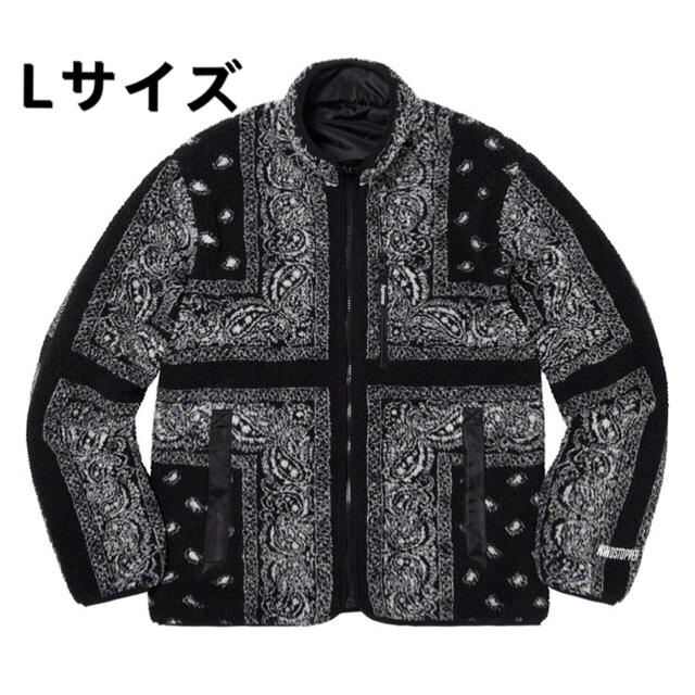 ブルゾンsupreme reversible bandana fleece jacket