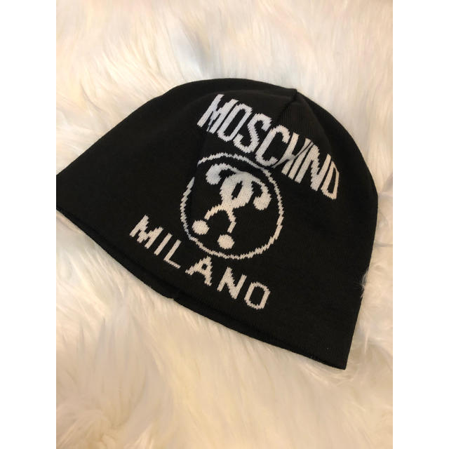 モスキーノニット帽　moschino 新作　値下げ！ラスト1  SALEニット帽/ビーニー