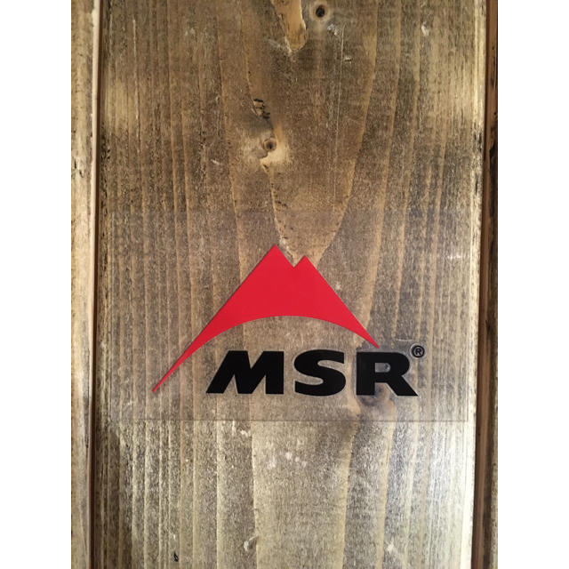 MSR(エムエスアール)のMSR 転写 ステッカー 正規品 赤 レッド スポーツ/アウトドアのアウトドア(その他)の商品写真