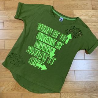 ズンバ(Zumba)のZUMBAウェア　グリーン　Mサイズ(Tシャツ(半袖/袖なし))