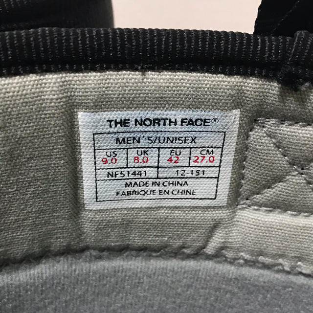 THE NORTH FACE(ザノースフェイス)のザノースフェイスレインブーツ　27㎝  定番ザノースフェイス メンズの靴/シューズ(長靴/レインシューズ)の商品写真