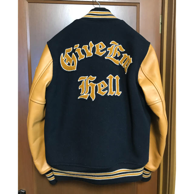 COOTIE - COOTIE 1stPlaceJacket 袖レザースタジャン 16fwの通販 COOTIE - COOTIE 1stPlaceJacket 袖レザースタジャン 16fwの通販