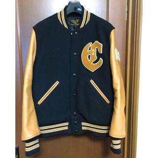 クーティー(COOTIE)のCOOTIE 1stPlaceJacket 袖レザースタジャン　16fw(スタジャン)