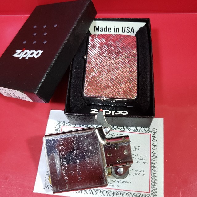 ZIPPO(ジッポー)の新品未使用品❤04I`Zippoアーマー❤両面ヘビーブロックカット❤送料無料 メンズのファッション小物(タバコグッズ)の商品写真