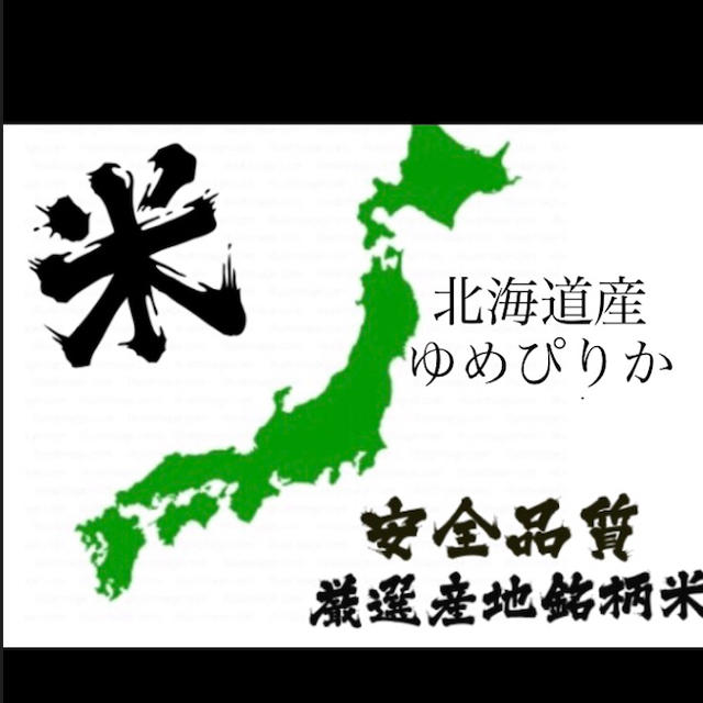 北海道産ゆめぴりか20㌔　令和元年　特別栽培米　米お米-