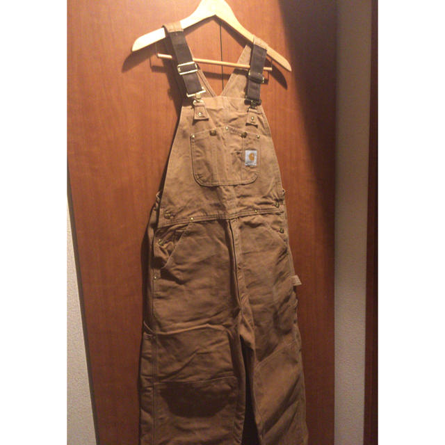 Vintage Carhartt 90s Made In USA Bibs Overalls Workwear Brown Double Knee  Work
