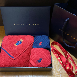 ポロラルフローレン(POLO RALPH LAUREN)の新品　ラルフローレン タオル ギフトセット(ハンカチ)