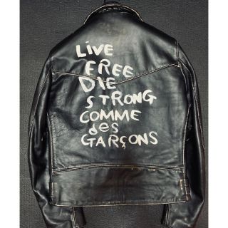 コムデギャルソン(COMME des GARCONS)のコムデギャルソン    ルイスレザー　40(ライダースジャケット)