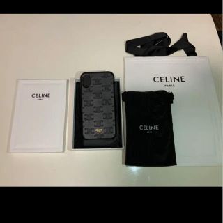 セリーヌ(celine)の未使用品 CELINEロゴ刻印付き iphonex/xsケース(iPhoneケース)