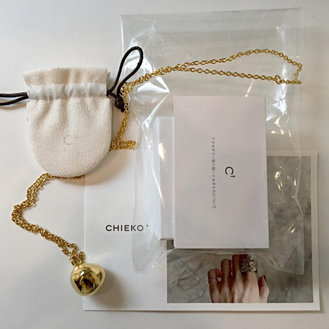 【新品未使用】chieko＋、wonky ball necklace gold