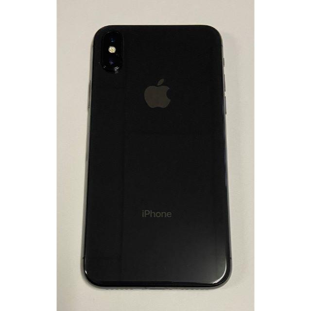 中古(状態：良)iphone X 64GB Space Gray  スマホ/家電/カメラのスマートフォン/携帯電話(スマートフォン本体)の商品写真