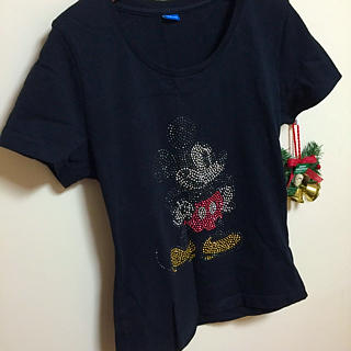 ディズニー(Disney)の☆ラインストーンミッキーtシャツ☆(Tシャツ(半袖/袖なし))
