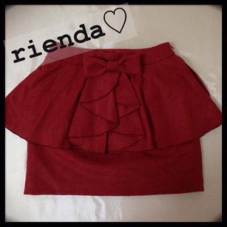 リエンダ(rienda)のフロントフリルペプラムSK♡(ミニスカート)