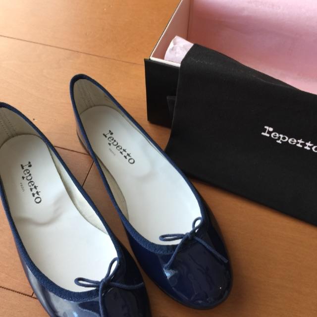 repetto(レペット)の【モネ様専用】repett（レペット）バレエシューズ V086V ネイビー レディースの靴/シューズ(バレエシューズ)の商品写真