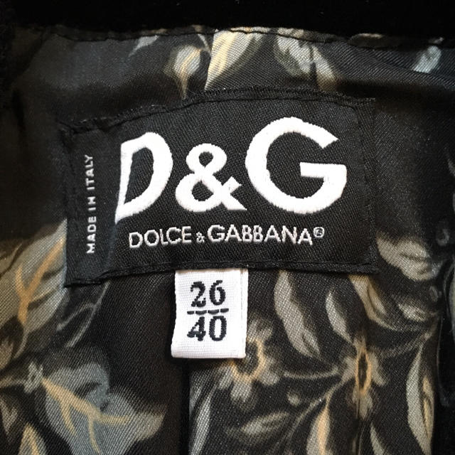 D&G ベルベットジャケットの通販 by ノコ's shop｜ディーアンドジーならラクマ - D &G 好評セール - www