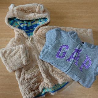 ベビーギャップ(babyGAP)のふわふわ パーカー フリース  (トレーナー)