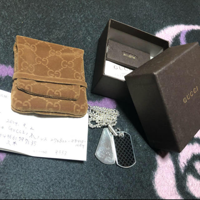 Gucci(グッチ)のGUCCI 正規品 ネックレス メンズのアクセサリー(ネックレス)の商品写真