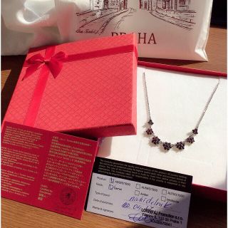 ボヘミアンガーネット ネックレス シルバー 925の通販 by たーs shop