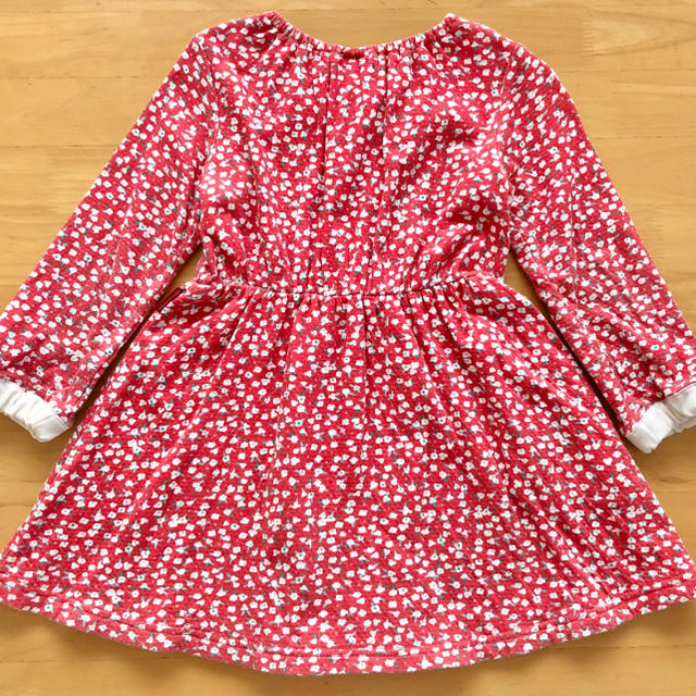 mou jon jon(ムージョンジョン)のmoujonjon 花柄 ワンピース 100 キッズ/ベビー/マタニティのキッズ服女の子用(90cm~)(ワンピース)の商品写真